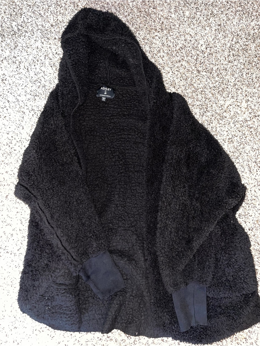 Ashley By 26 International Black Sherpa Hoodie
